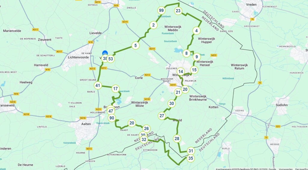 Kaartje Gelderland Boerderij van de scholte