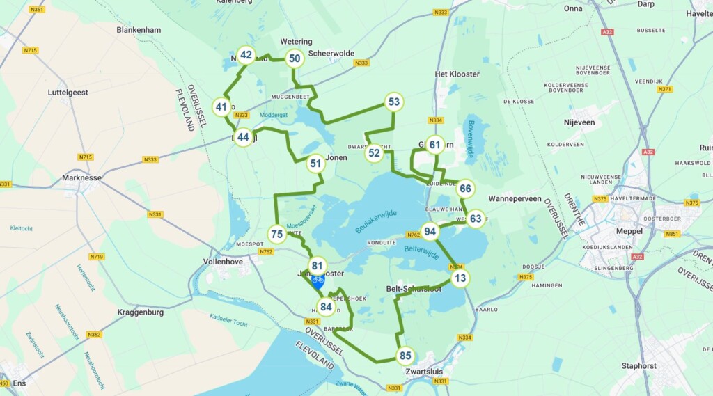 Kaartje Overijssel Land van Vollenhove