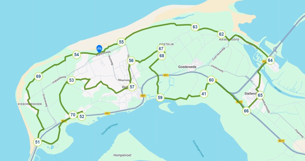 Kaartje Zuid-Holland Gebied van de schurvelingen