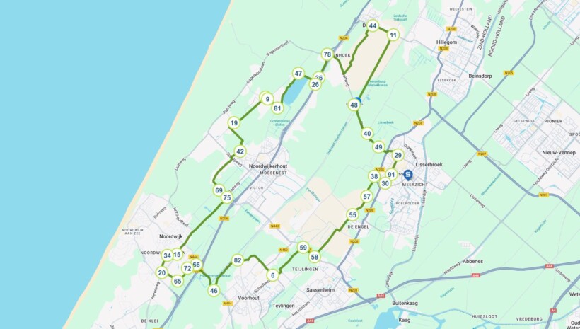 Langs de bollenschuren