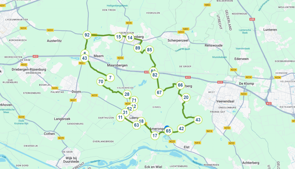 Kaartje Utrecht Tabak bij Amerongen