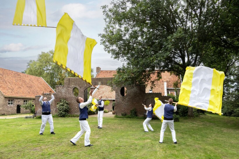 Oefenen voor het schuttersfeest