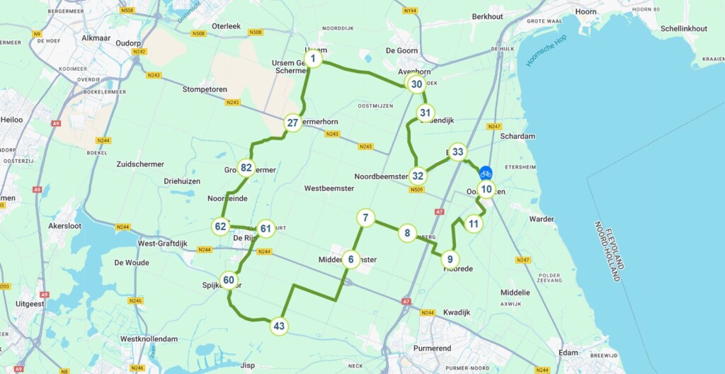 Kaart van de Beemster
