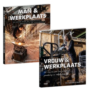 man en werkplaats en vrouw en werkplaats
