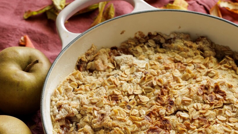 Maak een heerlijke appelkruimeltaart