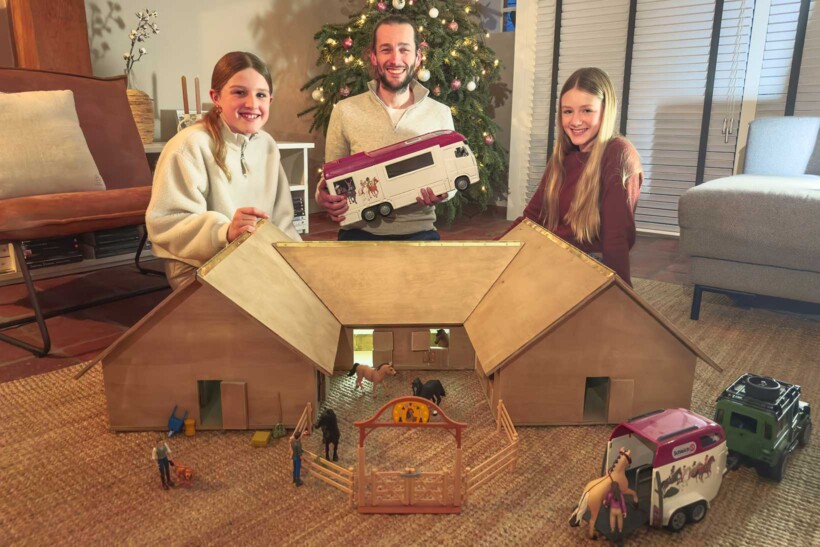 Maak een miniatuur paardenstal