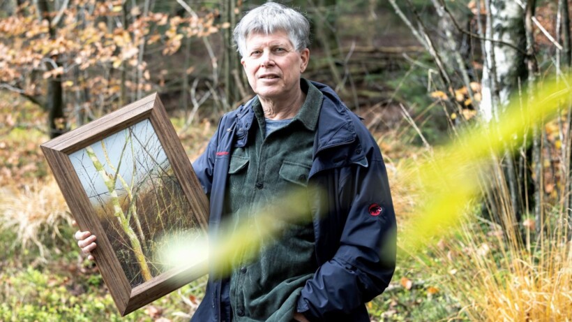 Erik Zwaga experimenteert op het doek