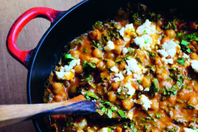 Comfortfood met groente: kikkererwten in rokerige tomatensaus