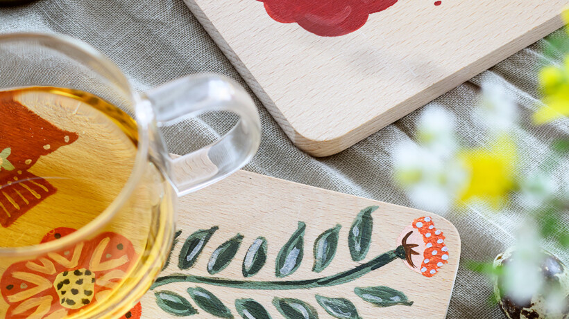 DIY: schilder je eigen onderzetters