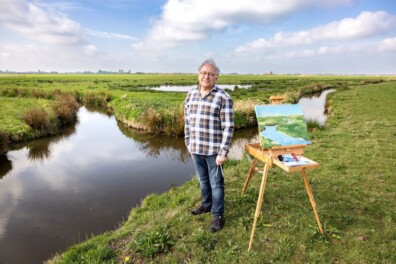 Polder Arkemheem inspireert schilder Jos Schoonderbeek