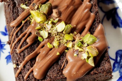 Brownie met pistache