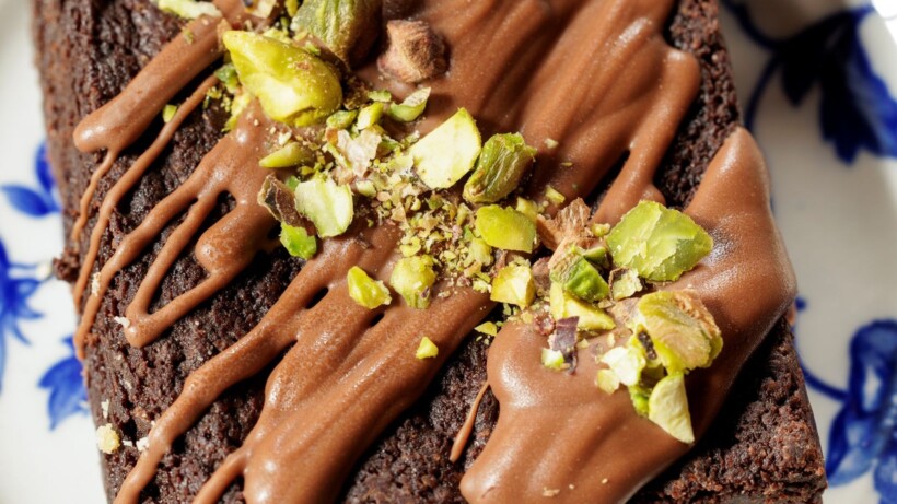 Brownie met pistache
