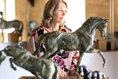 Brigitte Boss maaklt beelden van paarden op gevoel