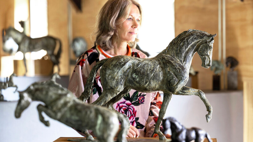 Brigitte Boss maaklt beelden van paarden op gevoel