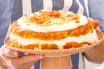 Feesttaart met abrikozen en mascarpone