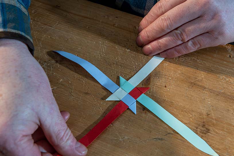 kerstster maken van papier 