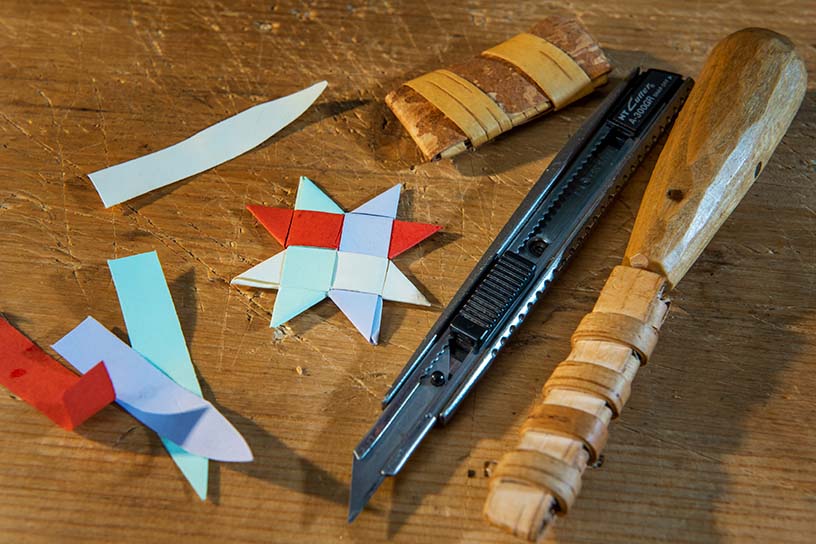 benodigdheden voor kerstster maken 