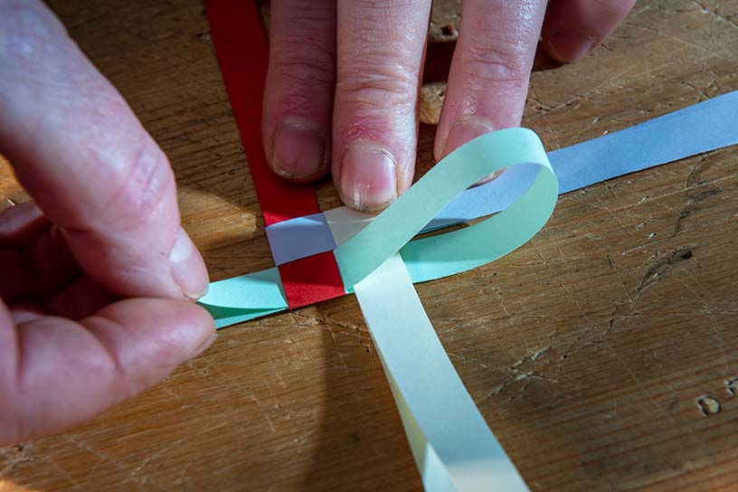 kerstster papier vouwen