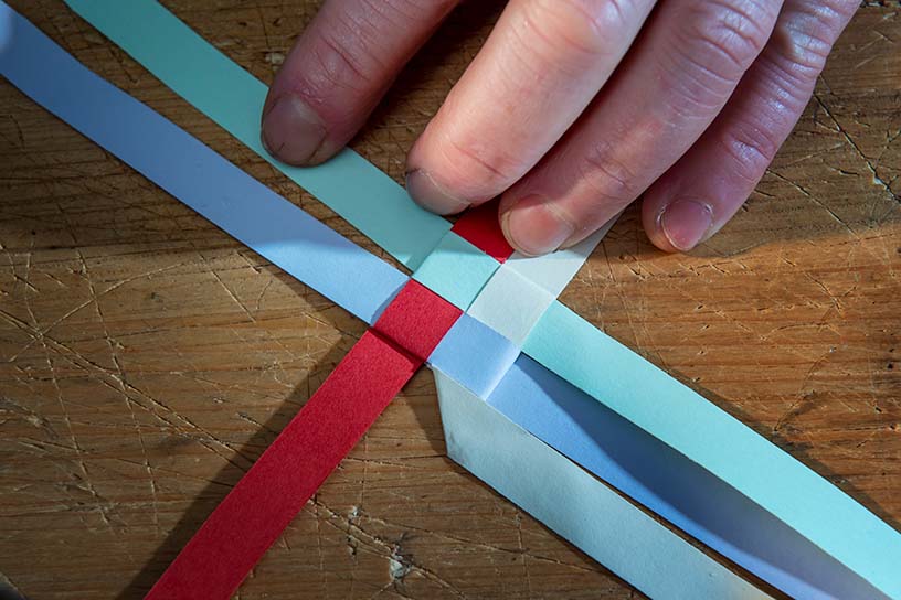kerstster maken van papier